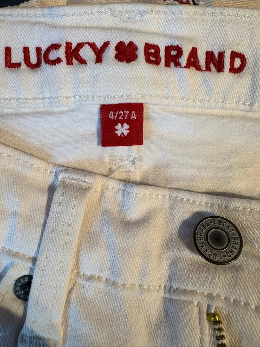 Lucky Brand White Chino Pants